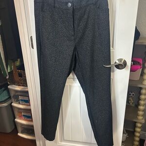 LOFT Black Glitter Trousers